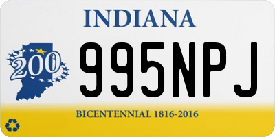 IN license plate 995NPJ