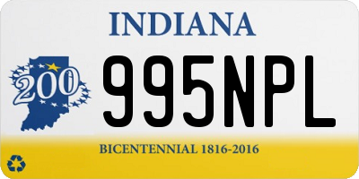 IN license plate 995NPL