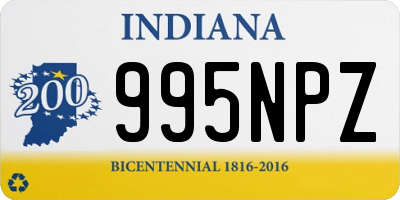 IN license plate 995NPZ