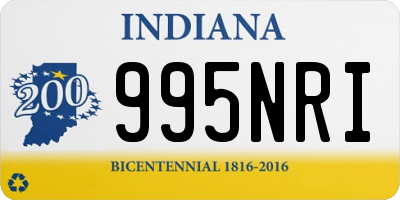 IN license plate 995NRI