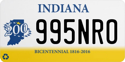 IN license plate 995NRO