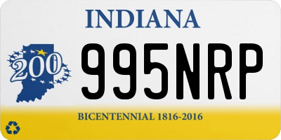 IN license plate 995NRP