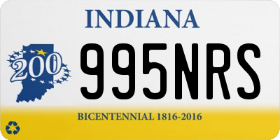 IN license plate 995NRS