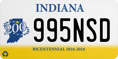 IN license plate 995NSD