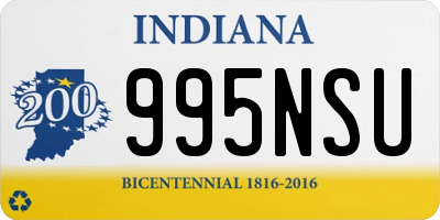 IN license plate 995NSU