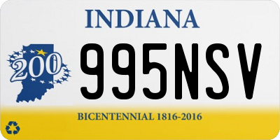 IN license plate 995NSV