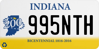 IN license plate 995NTH