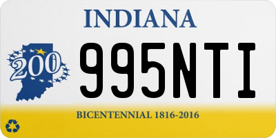 IN license plate 995NTI