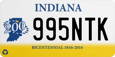 IN license plate 995NTK