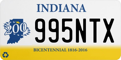 IN license plate 995NTX