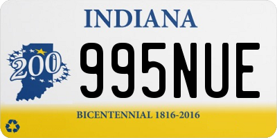 IN license plate 995NUE