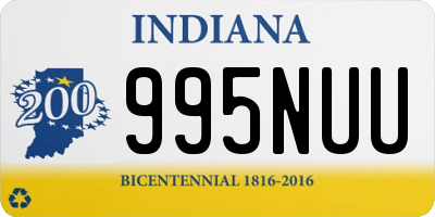 IN license plate 995NUU