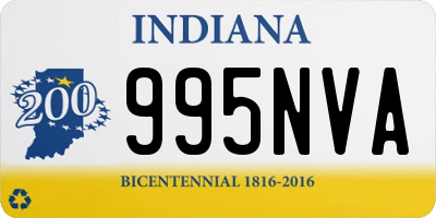 IN license plate 995NVA