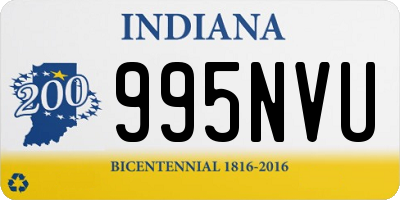 IN license plate 995NVU