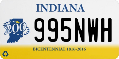 IN license plate 995NWH