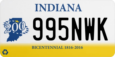 IN license plate 995NWK