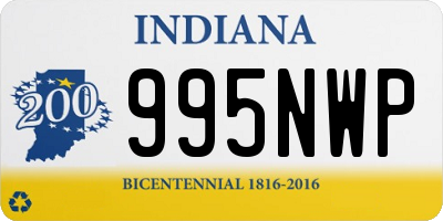 IN license plate 995NWP