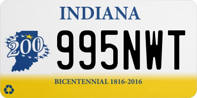 IN license plate 995NWT
