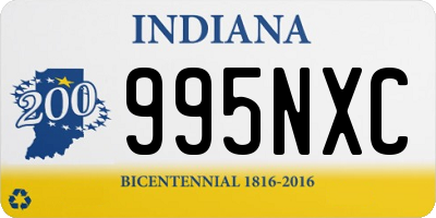 IN license plate 995NXC