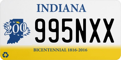 IN license plate 995NXX