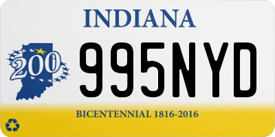 IN license plate 995NYD