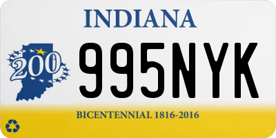 IN license plate 995NYK