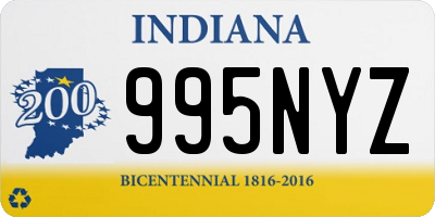 IN license plate 995NYZ