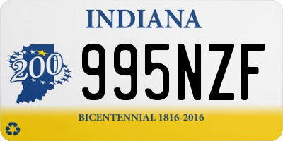 IN license plate 995NZF