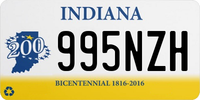 IN license plate 995NZH