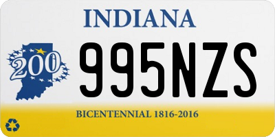 IN license plate 995NZS