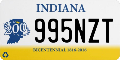 IN license plate 995NZT