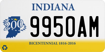 IN license plate 995OAM