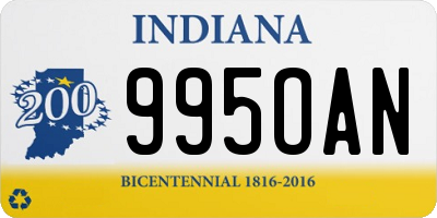 IN license plate 995OAN