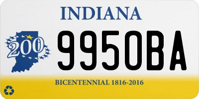 IN license plate 995OBA