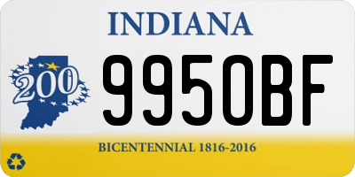 IN license plate 995OBF