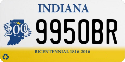 IN license plate 995OBR