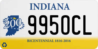 IN license plate 995OCL