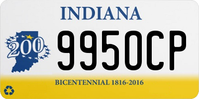 IN license plate 995OCP