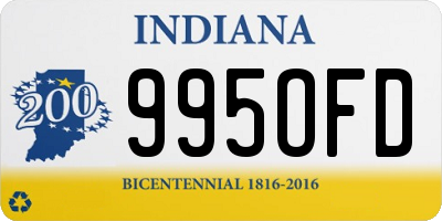 IN license plate 995OFD