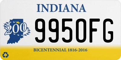 IN license plate 995OFG