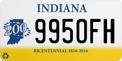 IN license plate 995OFH