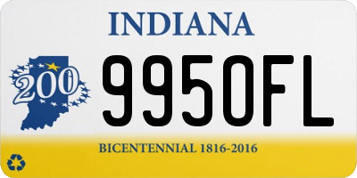 IN license plate 995OFL