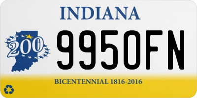 IN license plate 995OFN