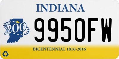 IN license plate 995OFW