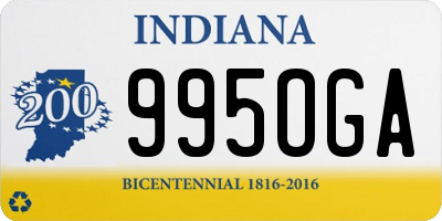 IN license plate 995OGA