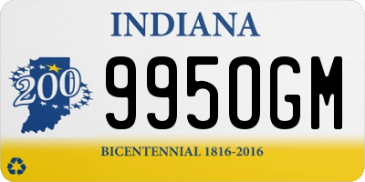 IN license plate 995OGM