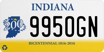 IN license plate 995OGN