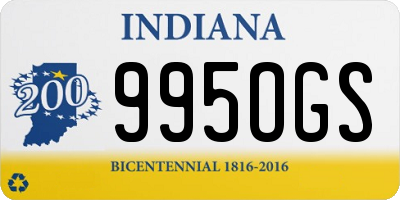 IN license plate 995OGS