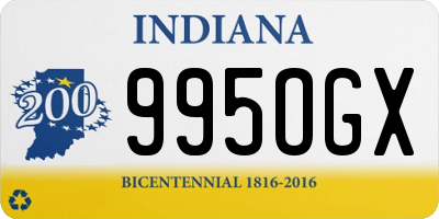 IN license plate 995OGX