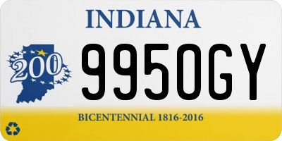 IN license plate 995OGY